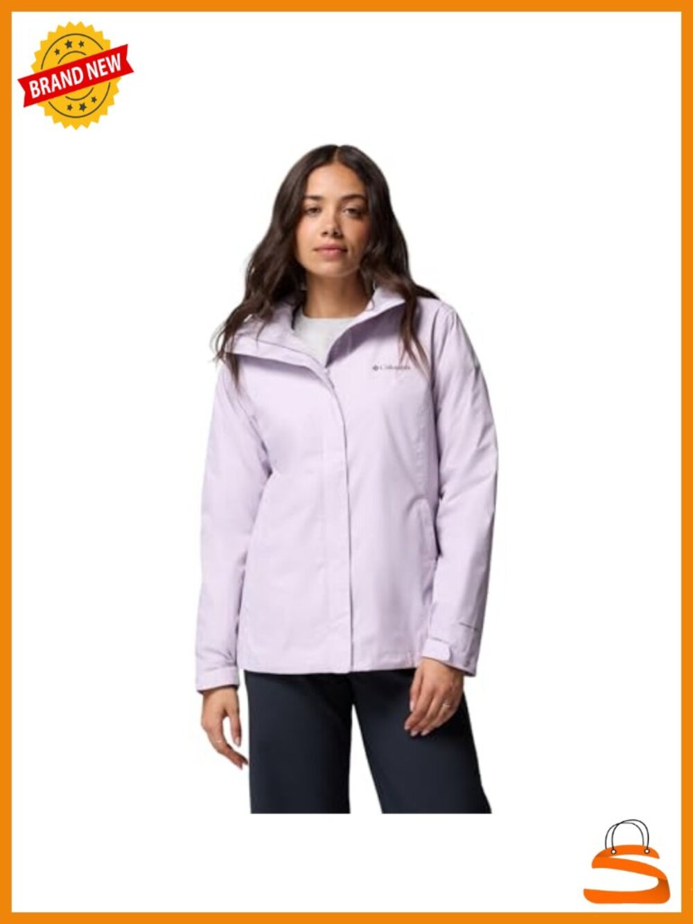 Columbia Arcadia II Waterproof Rain Jacket Nylon Omni-Tech Packable